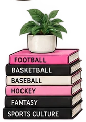 Stack of HER POV sports learning books
